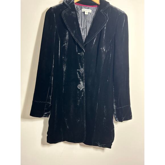 Coldwater Creek Velvet Jacket Long Size 4 - Picture 2 of 6